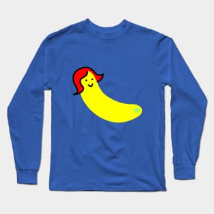 Cute Banana Girl Super Kawaii Long Sleeve T-Shirt